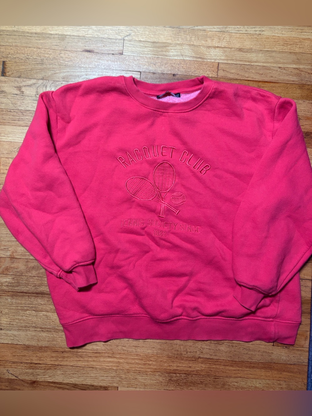 Pink Racket Club Tennis Sweatshirt size 10 usa
